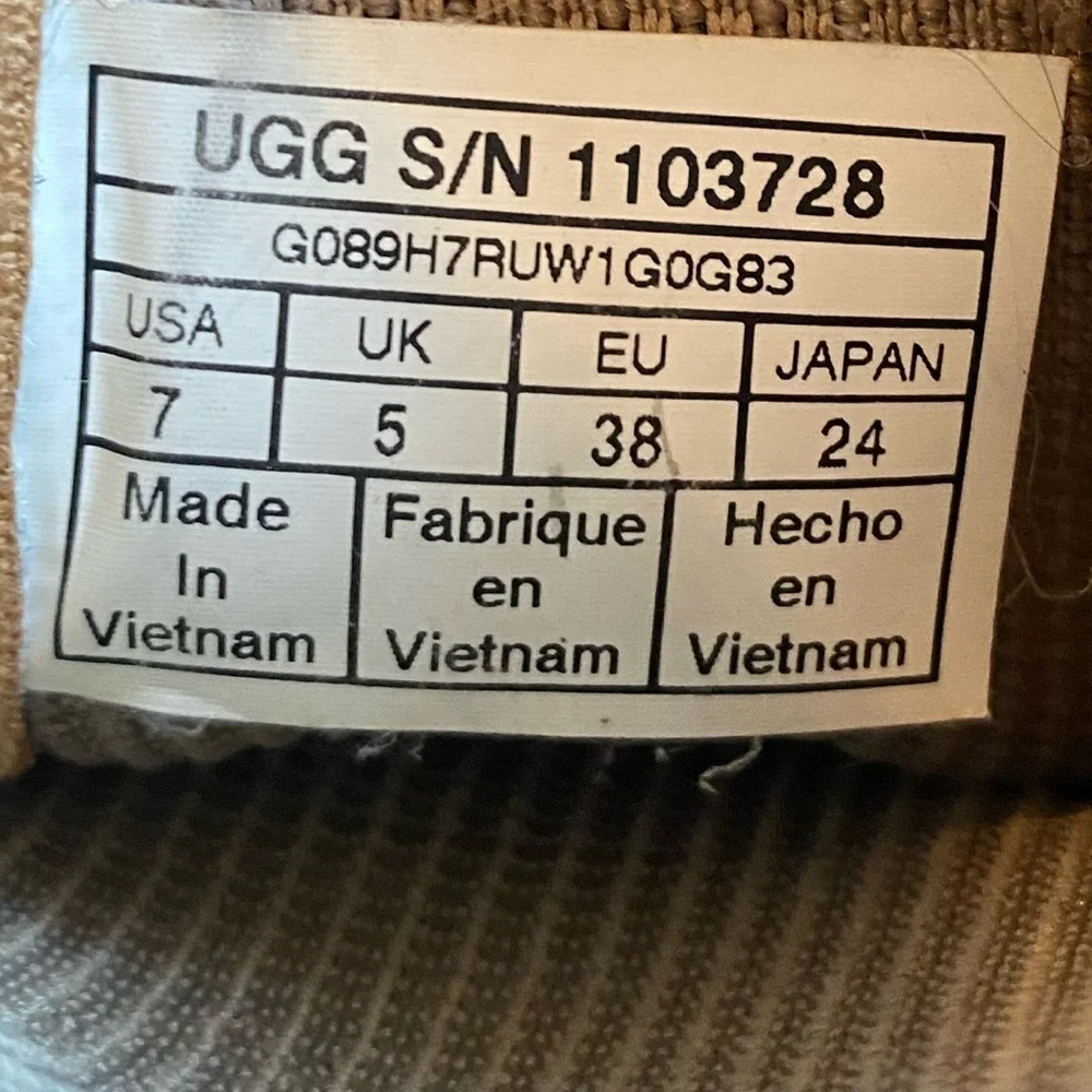 UGG Beige Suede Hillhurst Boots